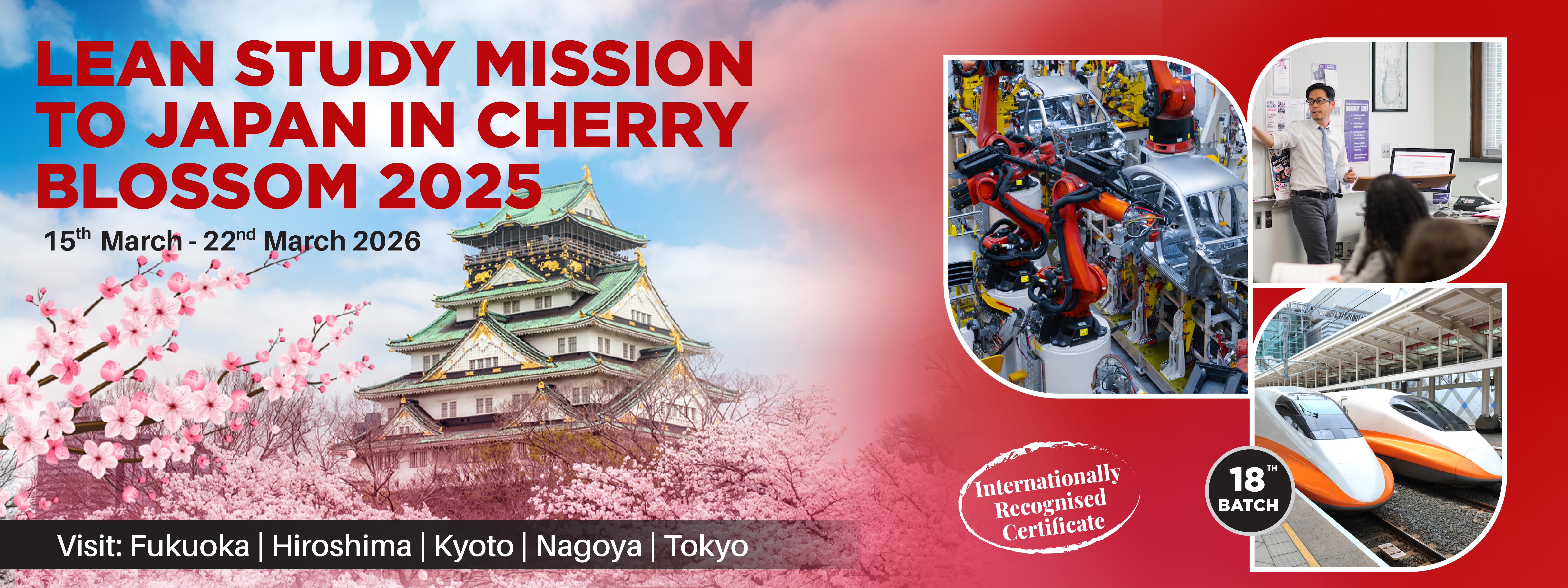 Lean Study Mission to Japan in Cheery Blossom